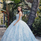 Juliet JT1449J Poofy Strapless Sweetheart Quinceanera Gown Includes Cape