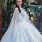 Juliet JT1449J Poofy Strapless Sweetheart Quinceanera Gown Includes Cape