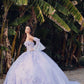 Juliet JT1459J Princess Ball Gown Strapless Bell Sleeves Quinceanera Dress