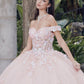 Juliet JT1460J Off the Shoulder Corset Bodice Poofy Quinceanera Gown