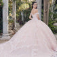 Juliet JT1460J Off the Shoulder Corset Bodice Poofy Quinceanera Gown