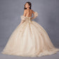 Juliet JT1465H Dress 3d Flowers Applique Puff Sleeve Quinceanera Dress