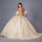 Juliet JT1465H Dress 3d Flowers Applique Puff Sleeve Quinceanera Dress