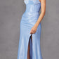 Juliet JT2434A Long V-Neck Embellished Corset Bodice Fitted Mermaid Gown