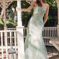 Juliet JT2441S Long Corset Bodice Embellished Sleeveless Mermaid Dress