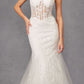 Juliet JT2441SW Long Corset Bodice Embellished Mermaid Wedding Dress