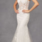 Juliet JT2441SW Long Corset Bodice Embellished Mermaid Wedding Dress