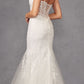 Juliet JT2441SW Long Corset Bodice Embellished Mermaid Wedding Dress