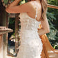 Juliet JT2475UW Long 3D Floral Applique Fitted Mermaid Gown