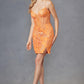 Juliet JT912A Dress Embroidered Sequins Fitted Cocktail Dress