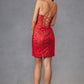 Juliet JT912A Dress Embroidered Sequins Fitted Cocktail Dress