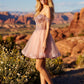 Juliet JT947L Short Off the Shoulder Homecoming A-Line Dress