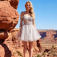 Juliet JT947L Short Off the Shoulder Homecoming A-Line Dress