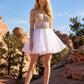 Juliet JT947L Short Off the Shoulder Homecoming A-Line Dress
