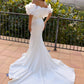 Nox Anabel JW984 Long Ruffled Off Shoulder Bridal Mermaid Gown