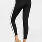 Trophy Yoga side split yoga leggings made in USA, showing fitted design and side split detail