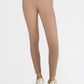Trophy Yoga side split yoga leggings made in USA, shown in a close-up product view
