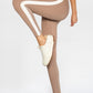 Trophy Yoga side split yoga leggings made in USA, showing fitted stretch design and side slit detail
