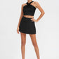 Trophy Yoga Criss Cross Tennis Crop Top, made in USA, shown from the front