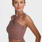 Trophy Yoga criss cross tennis crop top, Made in USA, athletic shirt and top with strappy back detail
