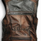Jack Brown Distressed Leather Vest