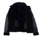 Tashas Black Sheepskin Shearling B-3 Bomber Style Jacket