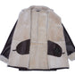 Jozefs 3/4 Length Brown Shearling Buttoned Coat