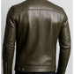 James Leather Green Jacket - Men Leather Jacket Green