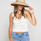 Peter Grimm Jamir straw lifeguard hat with wide brim and chin cord