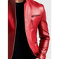 Joshua Red Leather Jacket - Leather Jacket for Men Red