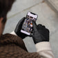 Julian (black) - Classic sheepskin leather gloves with warm fleece lining and touchscreen feature