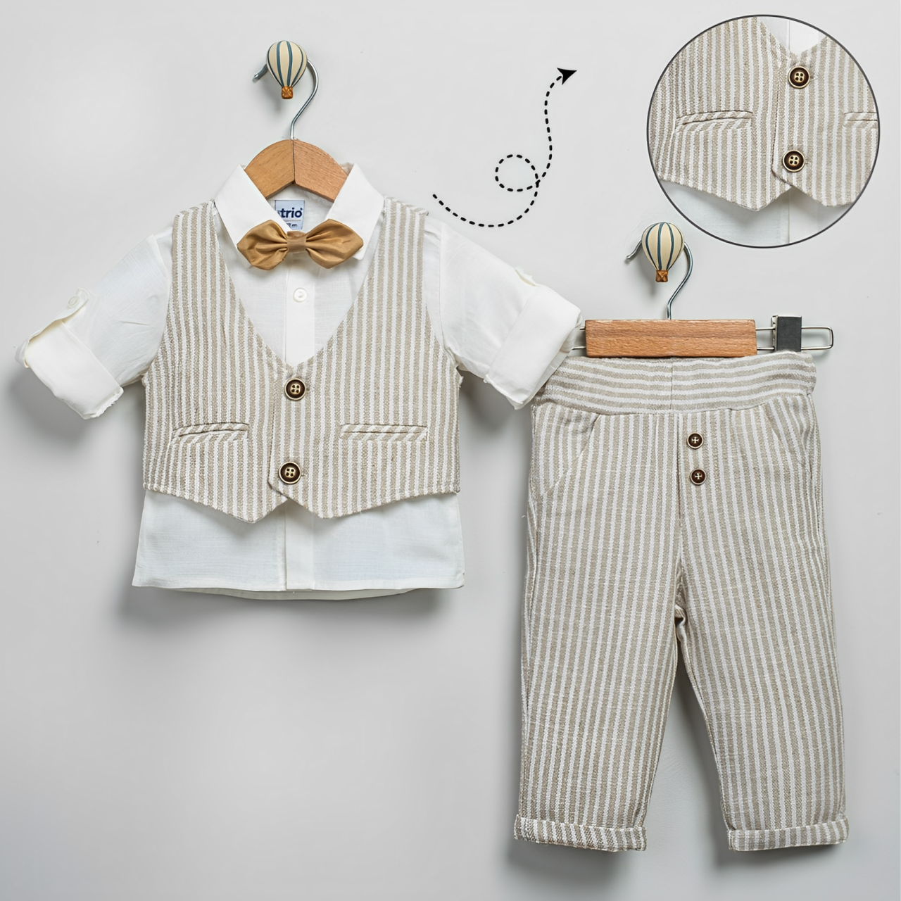 Striped & Chic Boys Dressy Set - Farnelli