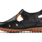 CALTO - K0751 - 2.8 Inches Taller (Black) - Lightweight Casual Fisherman Sandal