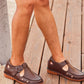 CALTO - K0752 - 2.8 Inches Taller (Coffee Brown) - Lightweight Casual Fisherman Sandal