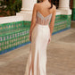Nox Anabel K1520 Strapless Sheer Boned Waistline Ruched Hip Dress