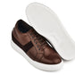 CALTO - K1532 - 3 Inches Taller (Coffee Brown) - Lightweight Leather Sneakers