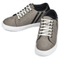 CALTO - K1550 - 2.8 Inches Taller (Nubuck Grey) - Lace Up Casual Sneakers