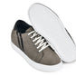 CALTO - K1550 - 2.8 Inches Taller (Nubuck Grey) - Lace Up Casual Sneakers