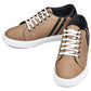 CALTO - K1551 - 2.8 Inches Taller (Nubuck Tan) - Lace Up Casual Sneakers