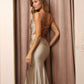 Nox Anabel K488 Long Strappy Back Fitted Dress