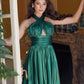 Nox Anabel K822 Short Halter Top Pleated Homecoming Dress
