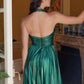 Nox Anabel K822 Short Halter Top Pleated Homecoming Dress