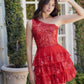 Nox Anabel K855 One Shoulder A-Line Embellished Homecoming Dress