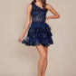 Nox Anabel K855 One Shoulder A-Line Embellished Homecoming Dress