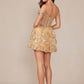 Nox Anabel K856 Short Off the Shoulder A-Line Tiered Skirt Dress