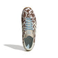 Adidas Womens SL 72 OG cow print sneakers with white laces, top portrait view, showcasing classic design and stylish footwear.