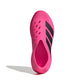 Pink Adidas men's Purechill footwear shown from a top portrait view, highlighting the stylish design and vibrant color.