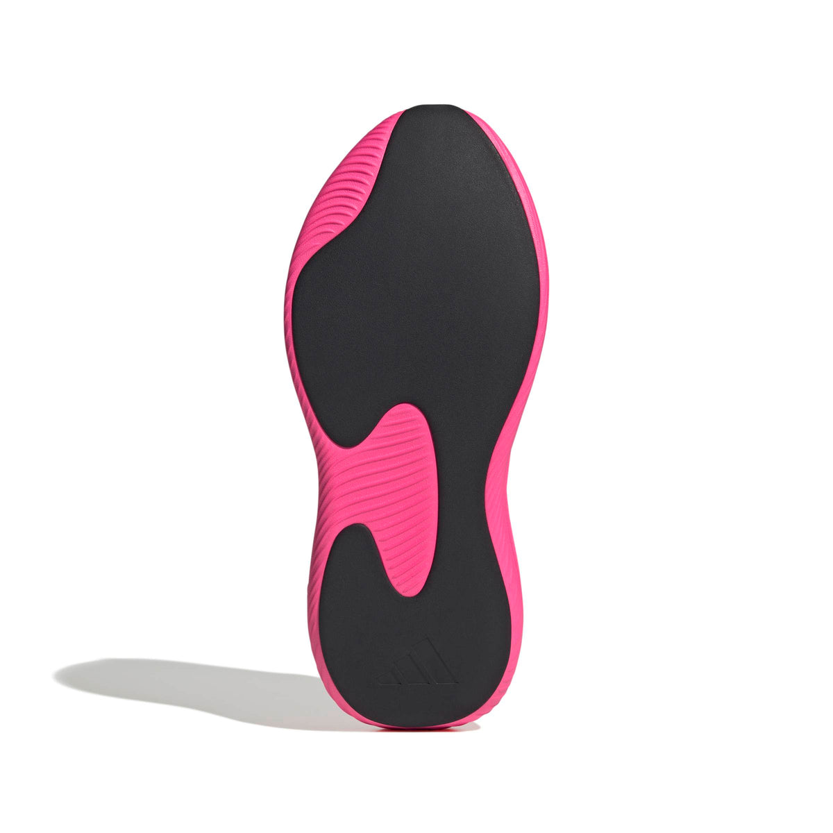 Adidas men's Purechill pink footwear, bottom view showing white sole and stylish design, casual athletic shoe for men.