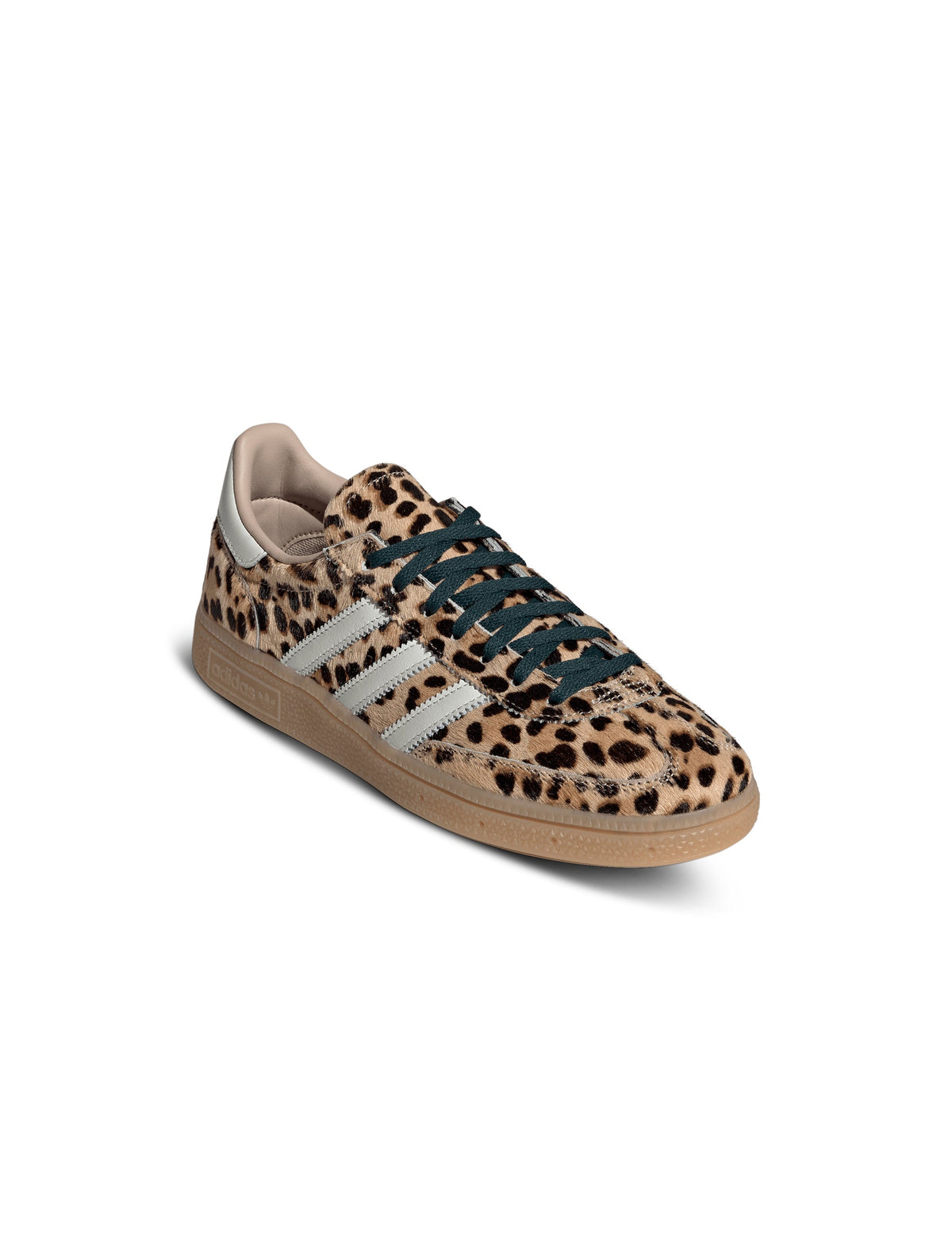 Adidas Women's Handball Spezial footwear in Magic Beige, front lateral top view
