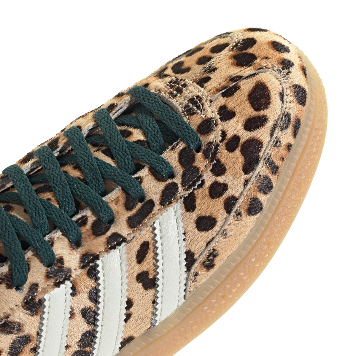 Women's Adidas Handball Spezial shoes in Magic Beige, detail view on white background